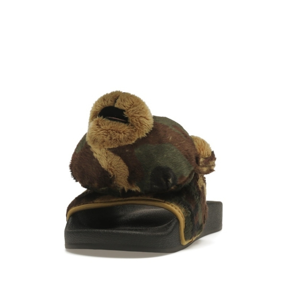 NWT Unisex Adidas Jeremy Scott Adilette Camo Teddy Slides - Picture 6 of 11